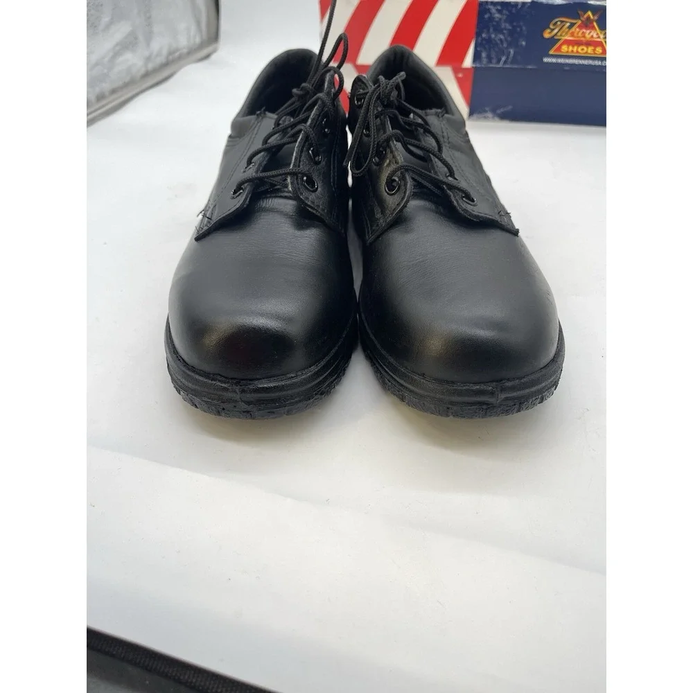 THOROGOOD Oxford Work Shoes Men's Black Patent Leather Size 7 XW 804-6905